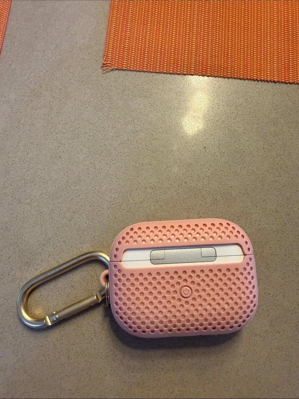 Protective Pink AirPods Case with Carabiner Apple air pods pro second generation
